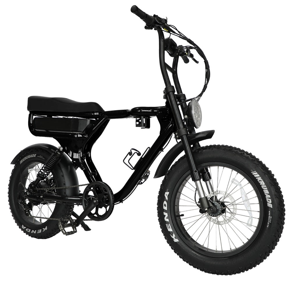 Grandeux Xplus Elektro-Moped-Fahrrad – 1350 W Fat Tire E-Bike mit Doppelfederung | CheerdMoto